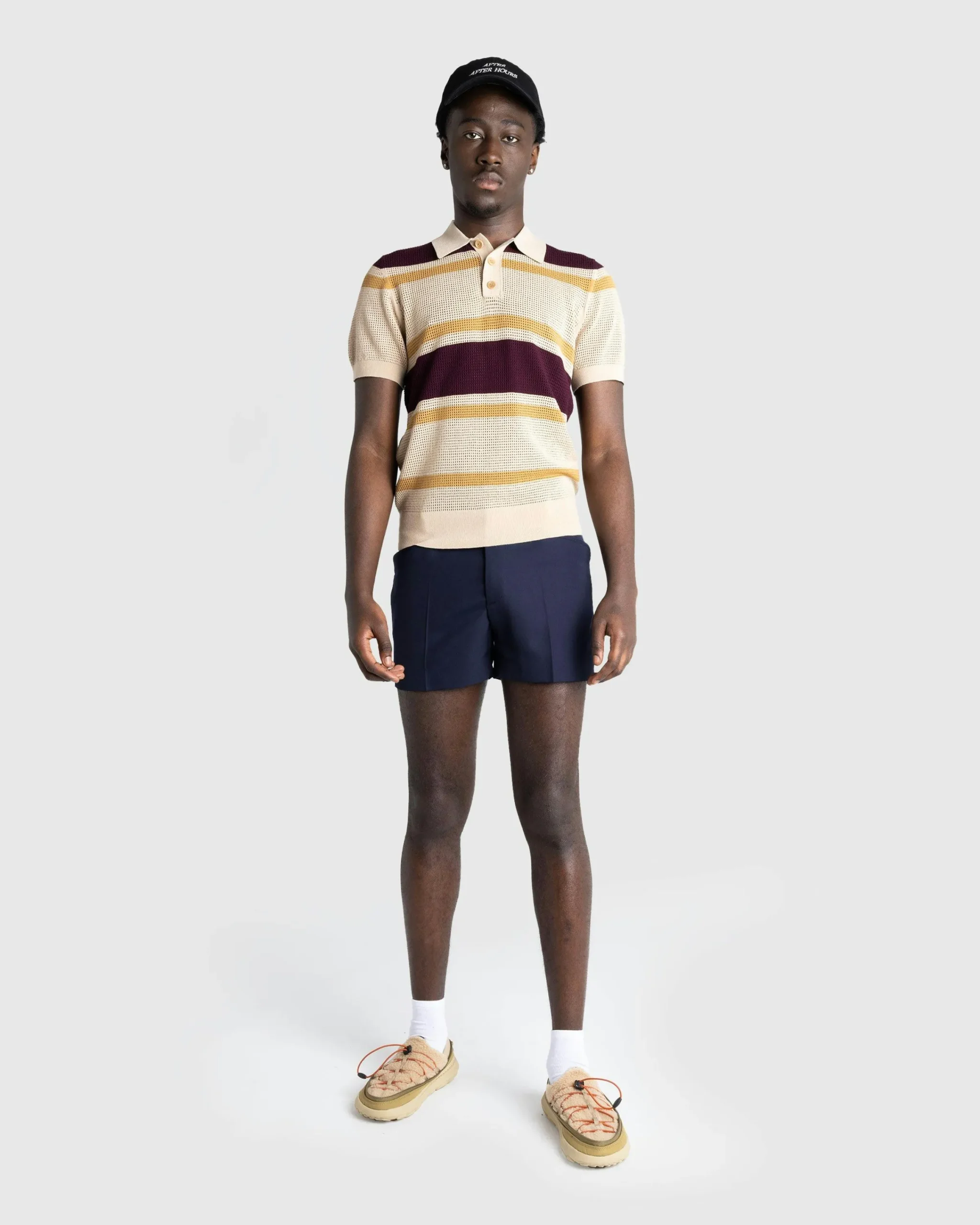 Dries van Noten Mindo Knit Polo /Stripes- Tops