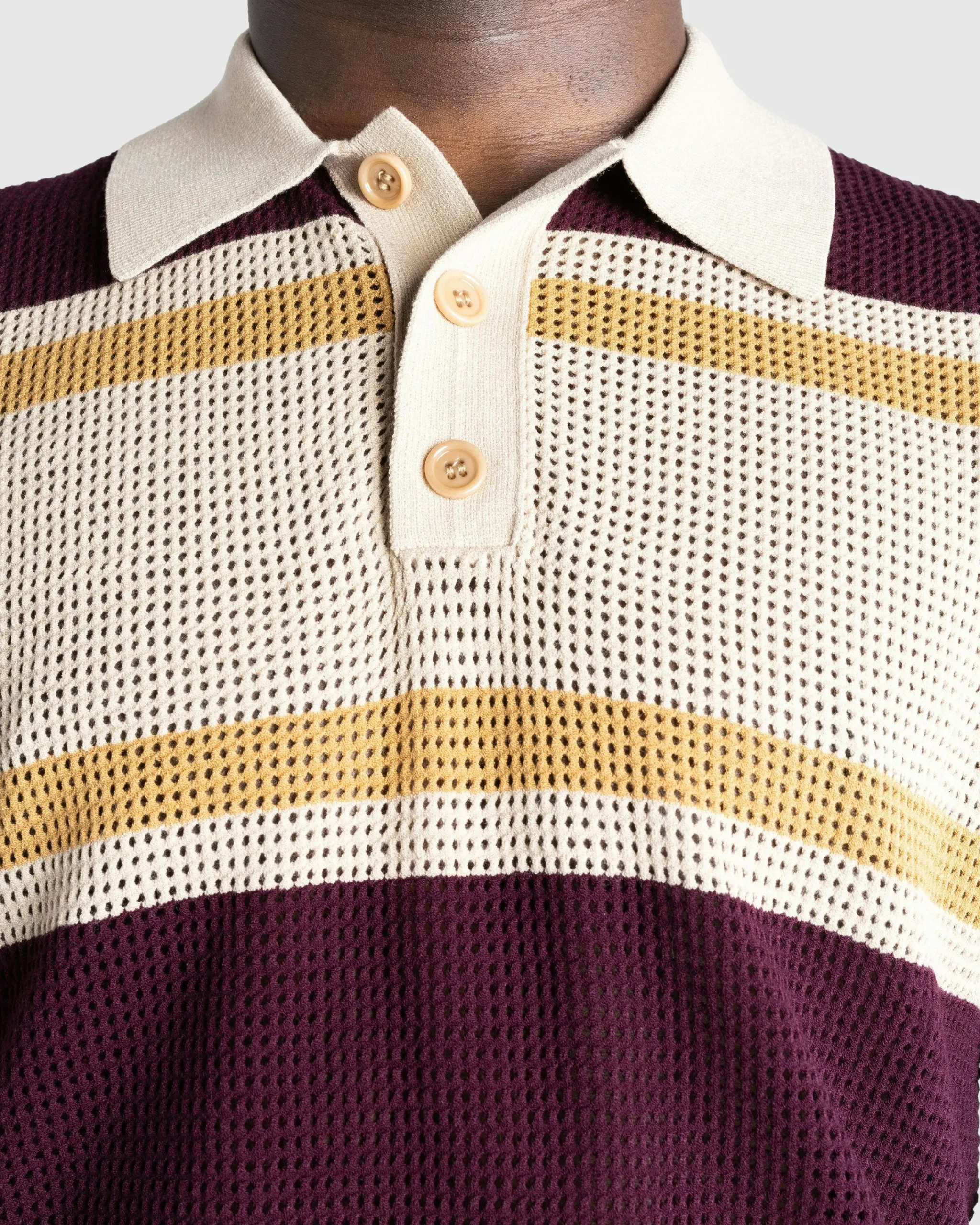Dries van Noten Mindo Knit Polo /Stripes- Tops