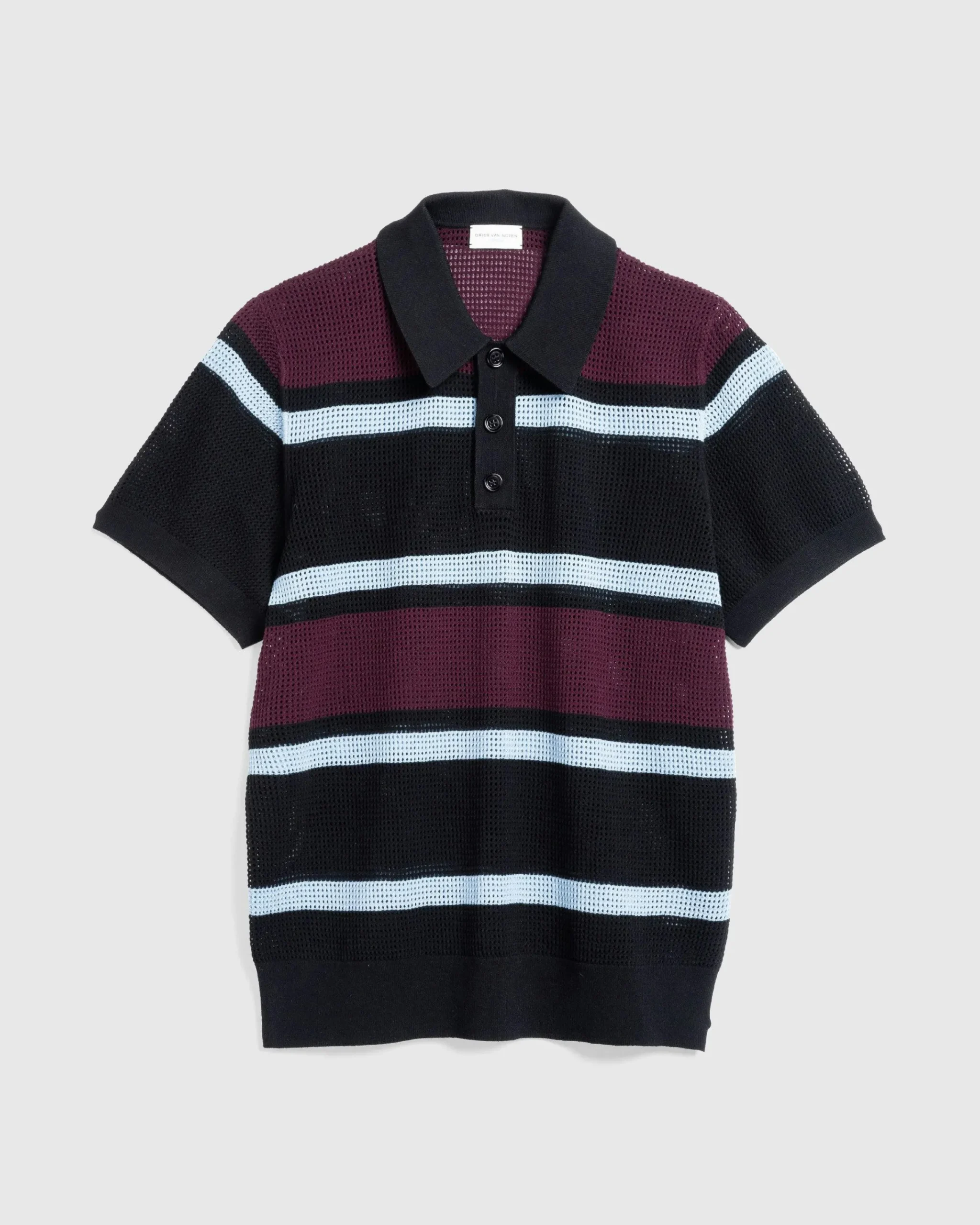 Dries van Noten Mindo Knit Polo /Stripes- Tops