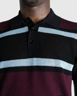 Dries van Noten Mindo Knit Polo /Stripes- Tops