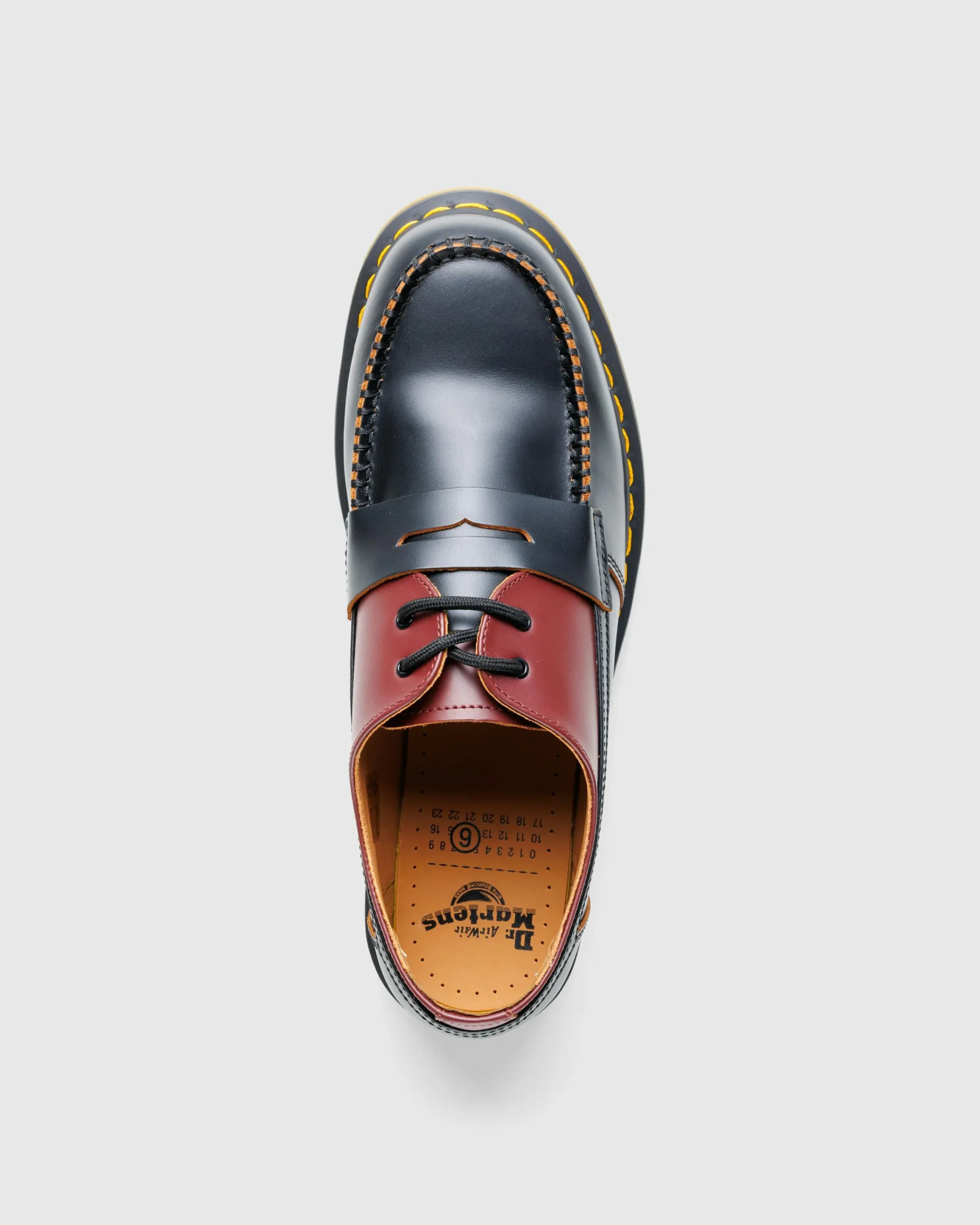 MM6 Maison Margiela Moccasin Oxblood Red/Black- Shoes