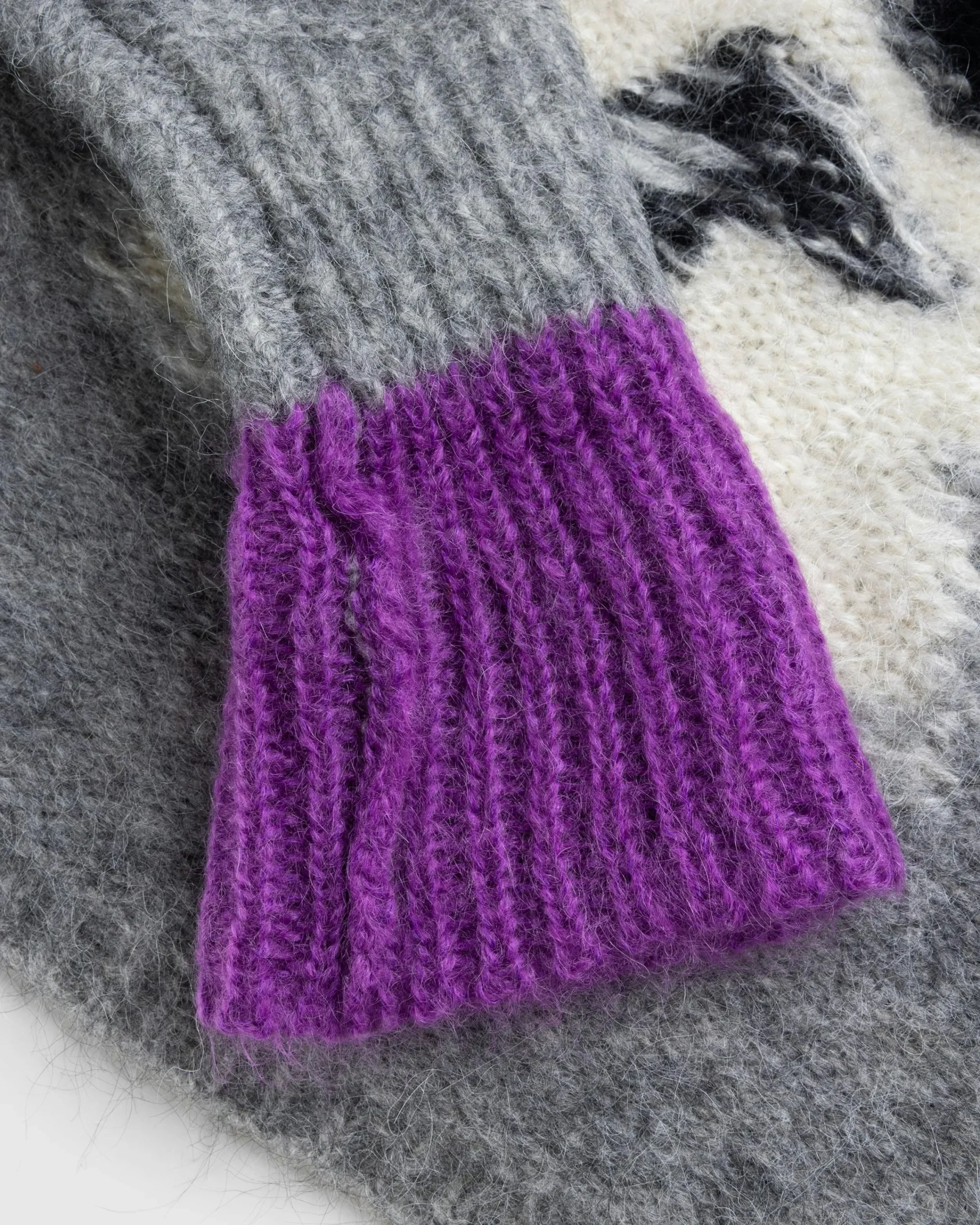 ERL Mohair Skull Intarsia Sweater Knit- Knitwear