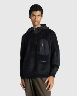 And Wander Mohair Wool Knit Hoodie- Sweats