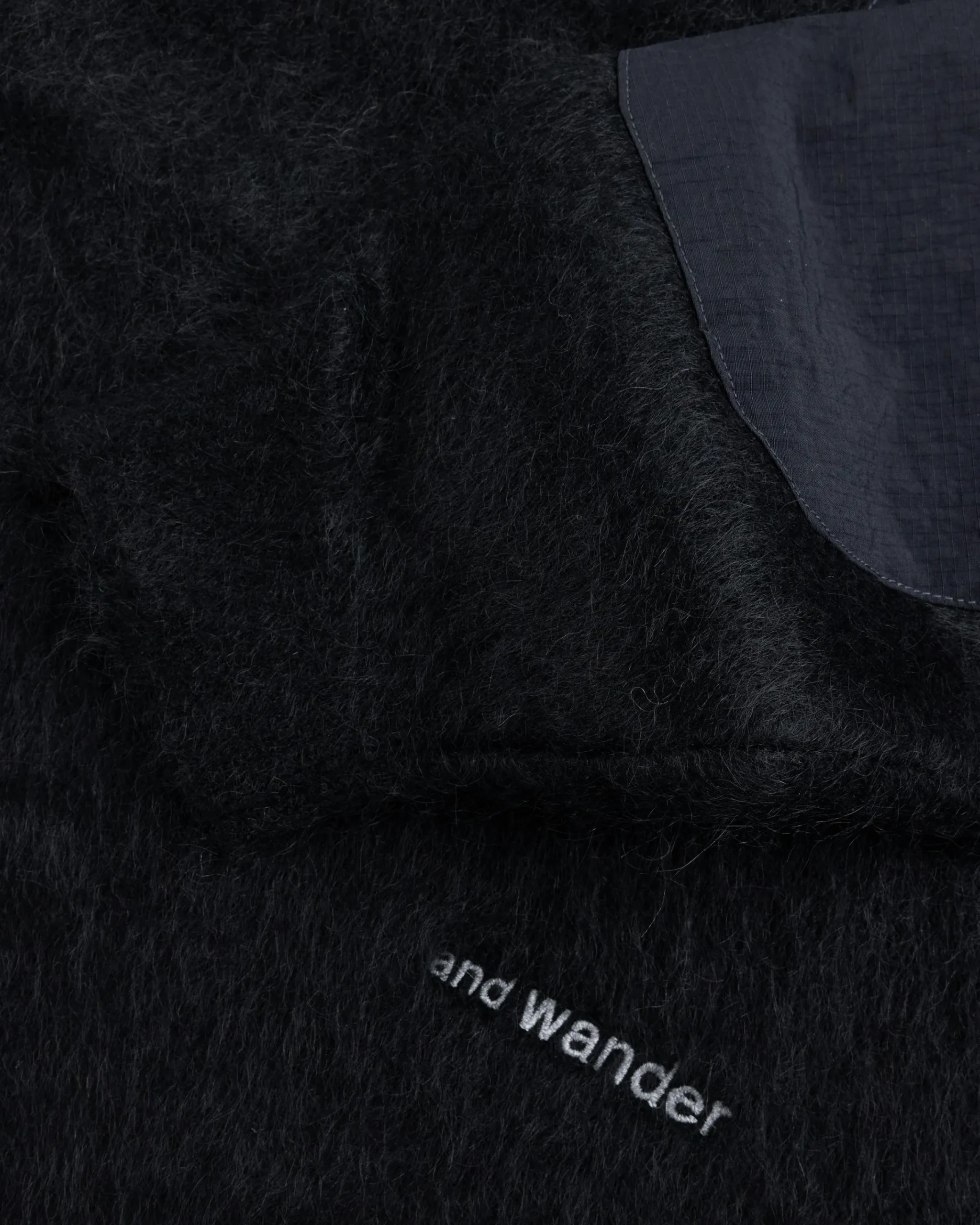 And Wander Mohair Wool Knit Hoodie- Sweats