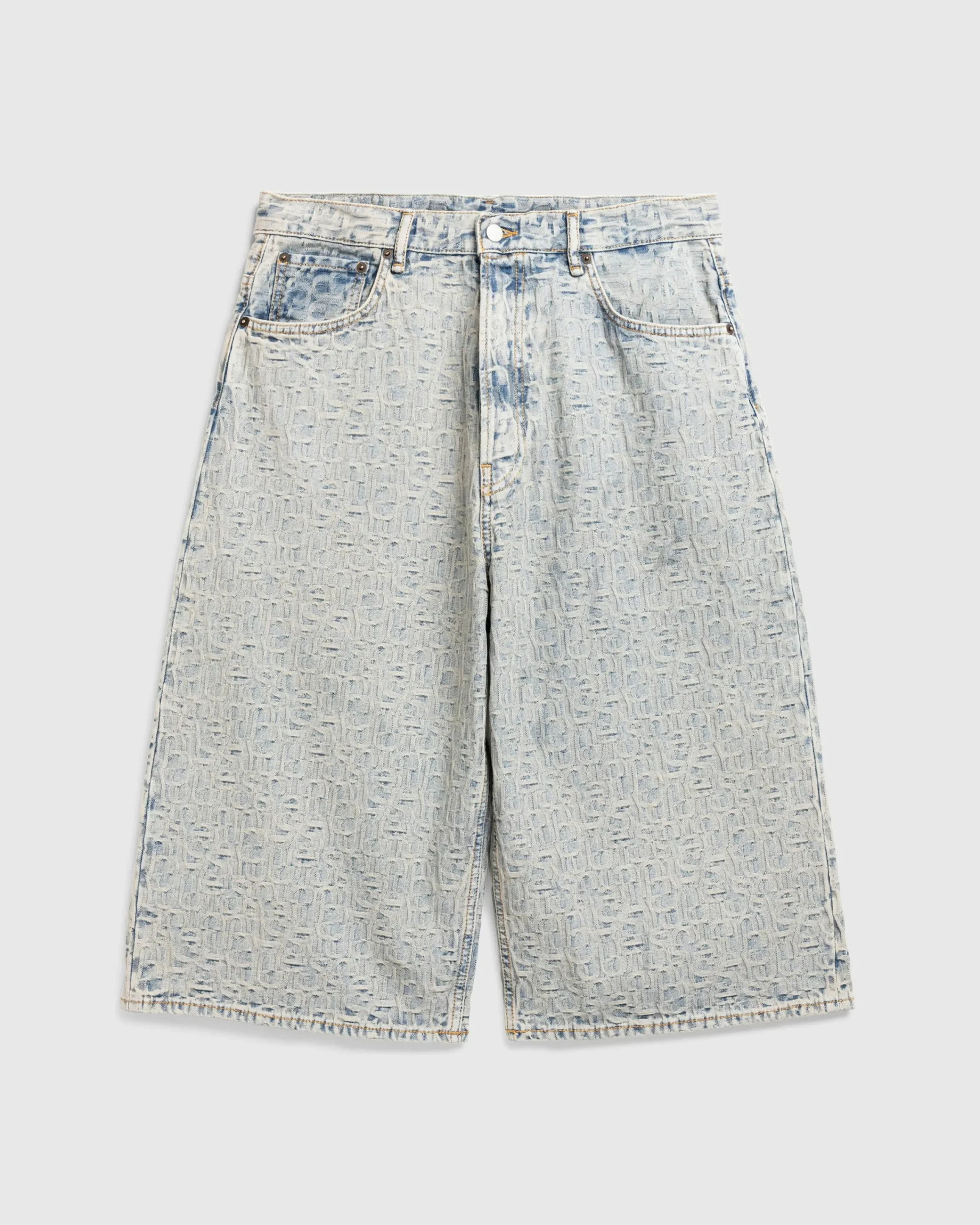 Acne Studios Monogram Denim Shorts- Shorts