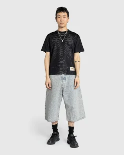 Acne Studios Monogram Denim Shorts- Shorts