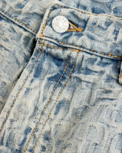 Acne Studios Monogram Denim Shorts- Shorts