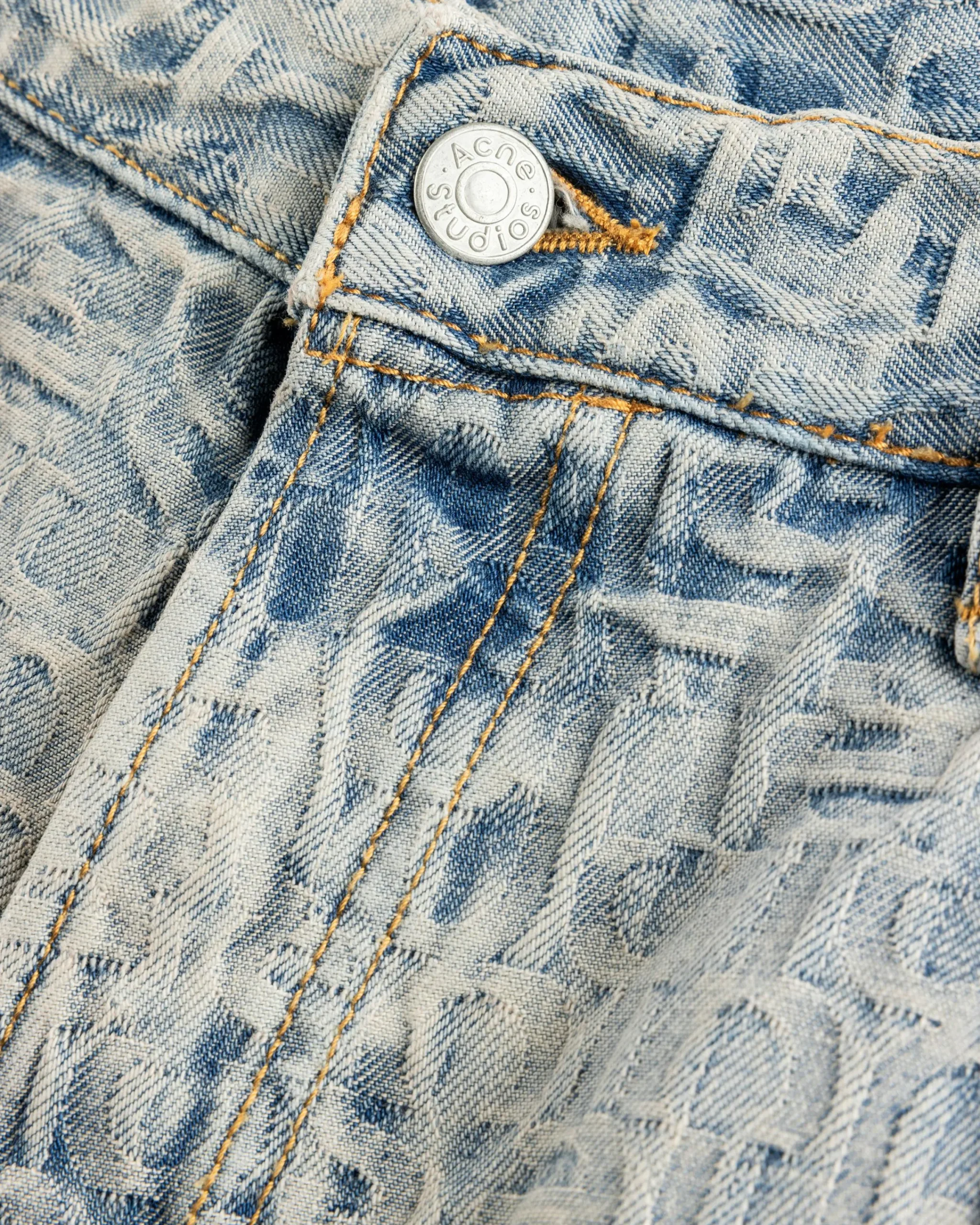 Acne Studios Monogram Denim Shorts- Shorts
