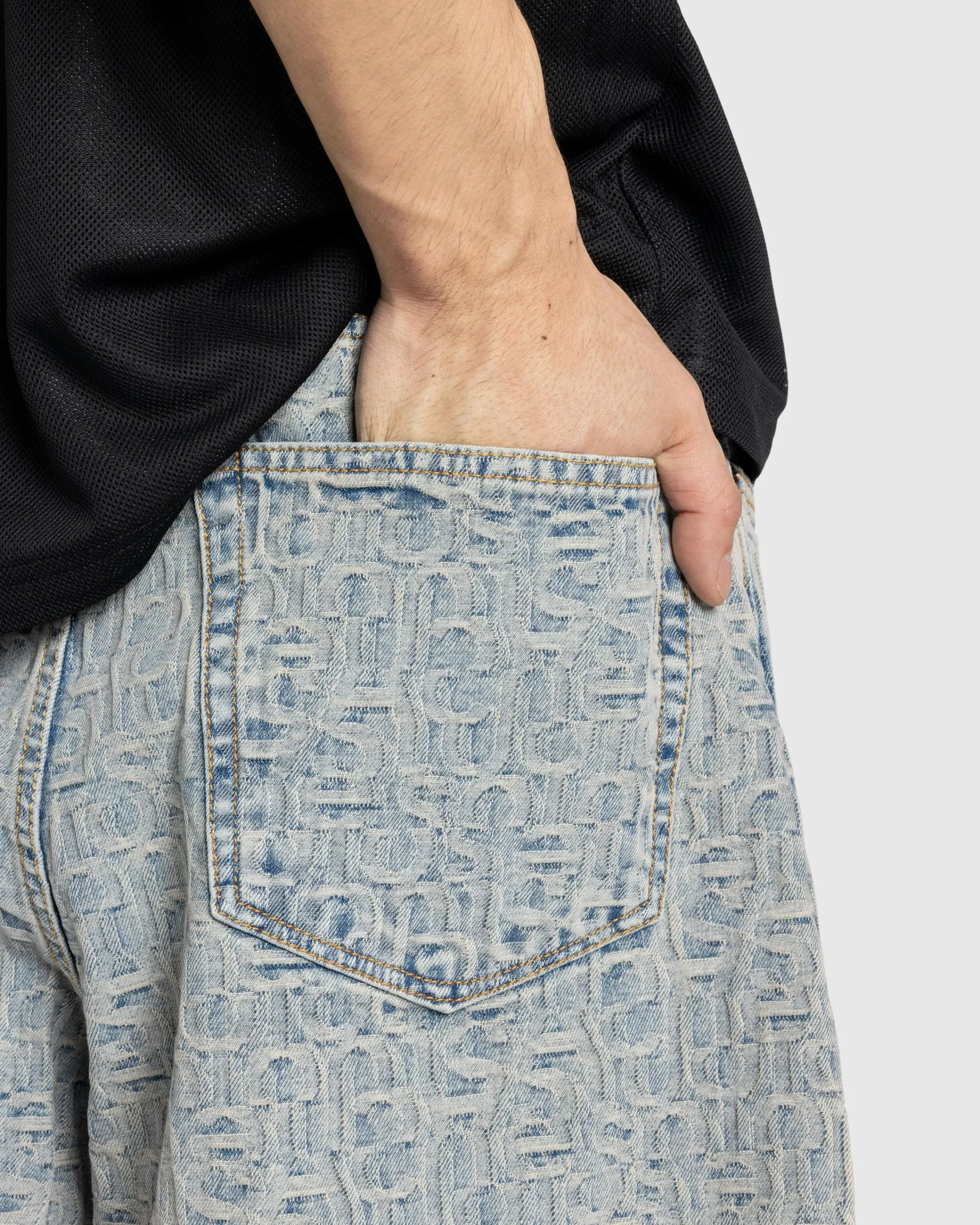 Acne Studios Monogram Denim Shorts- Shorts