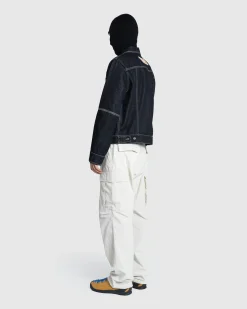 Marine Serre Moon Laser Denim Trucker Jacket- Outerwear