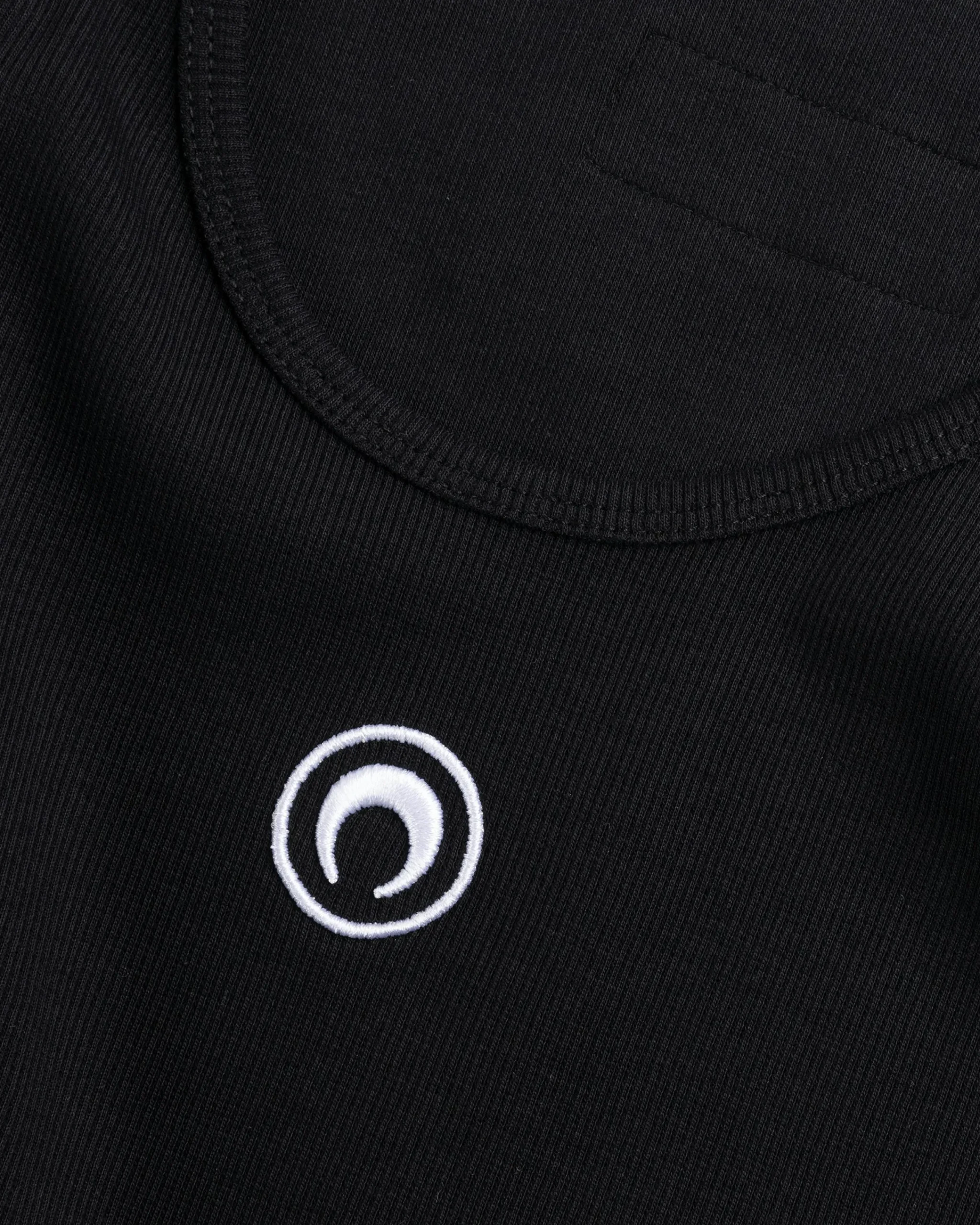 Marine Serre Moon Logo Ribbed Jersey Tank Top- Tops