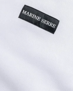 Marine Serre Moon Logo Ribbed Jersey Tank Top- Tops