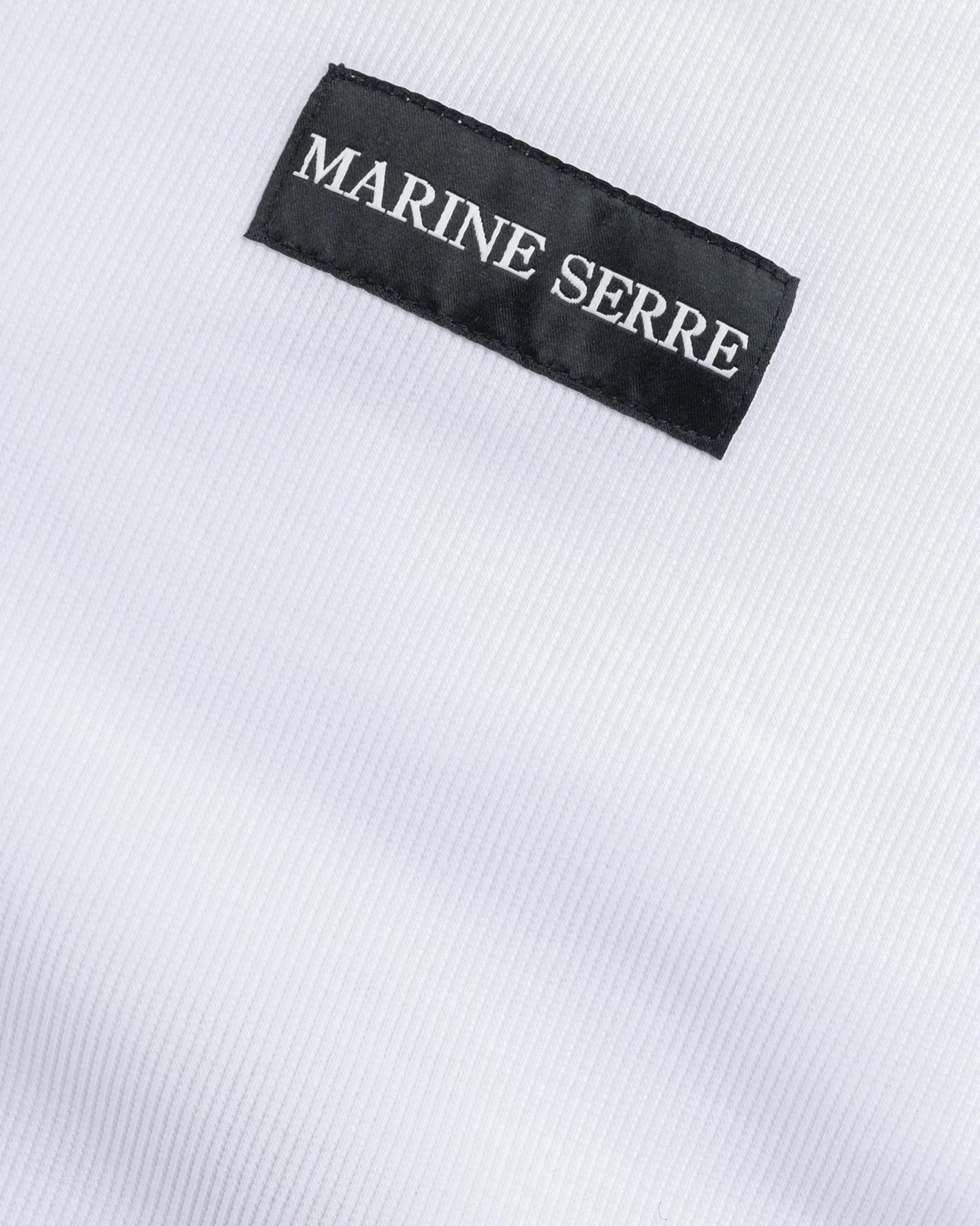 Marine Serre Moon Logo Ribbed Jersey Tank Top- Tops