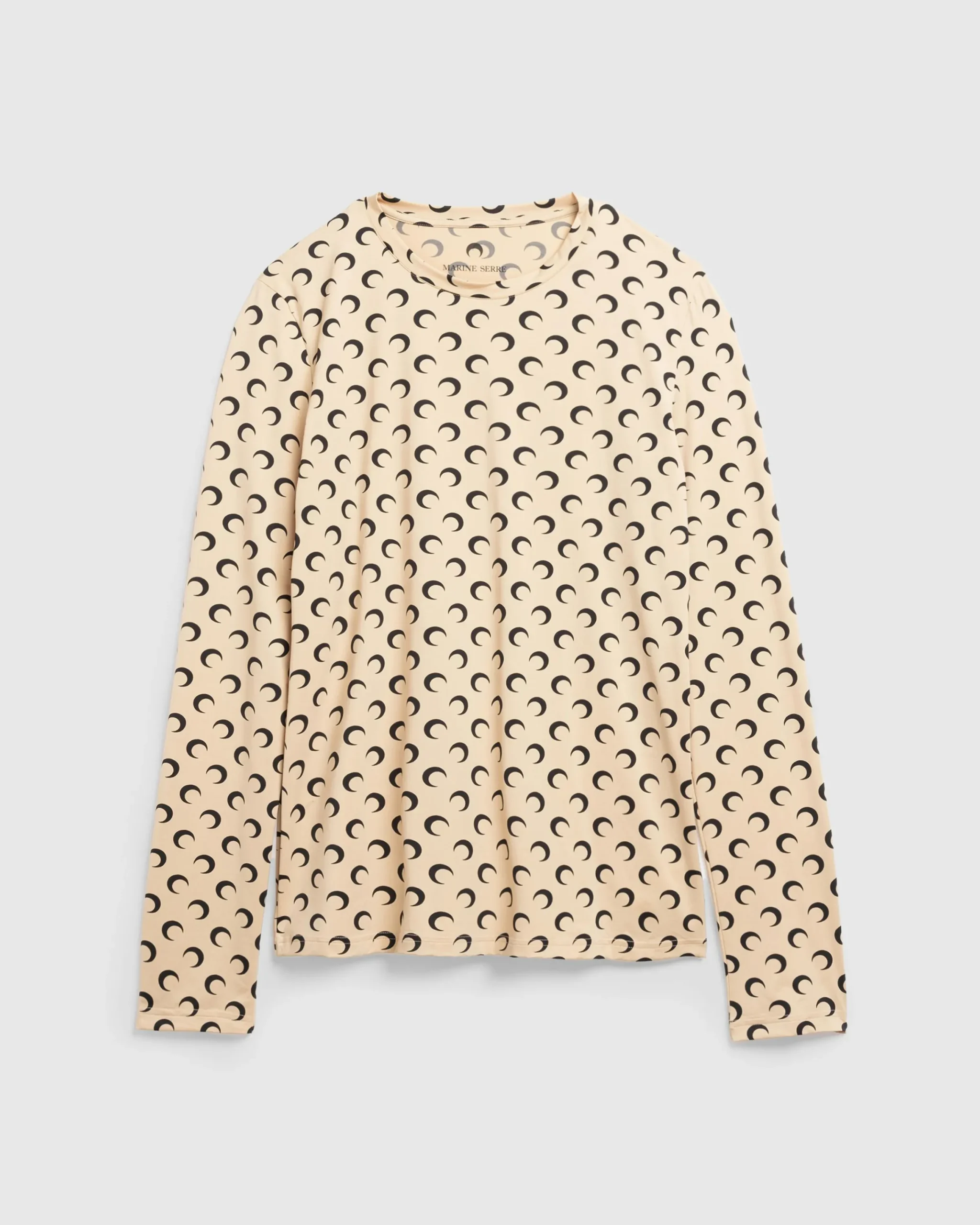 Marine Serre Moon Printed Jersey Second Skin Regular Top- Tops