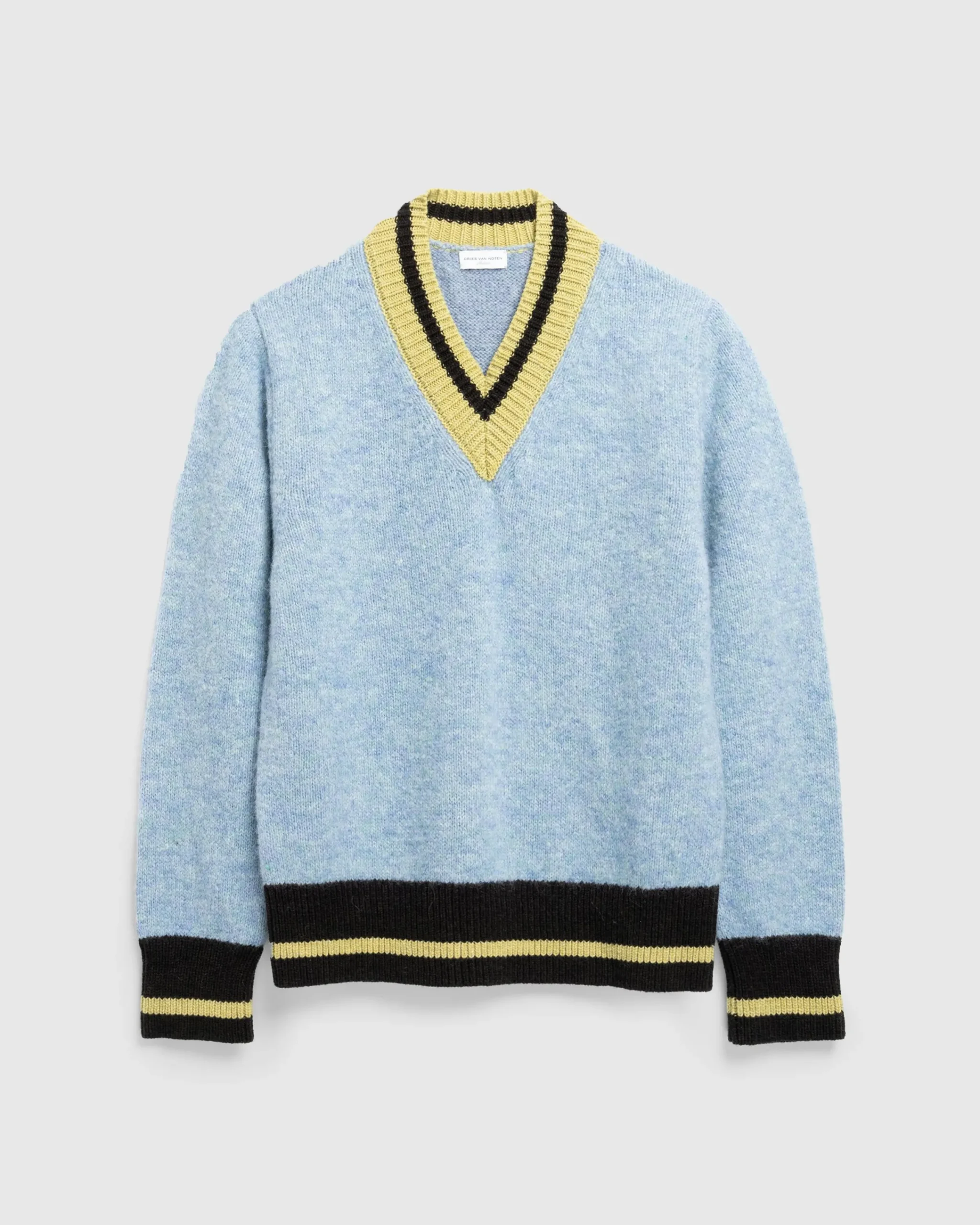 Dries van Noten Moon Sweater Light Blue- Knitwear