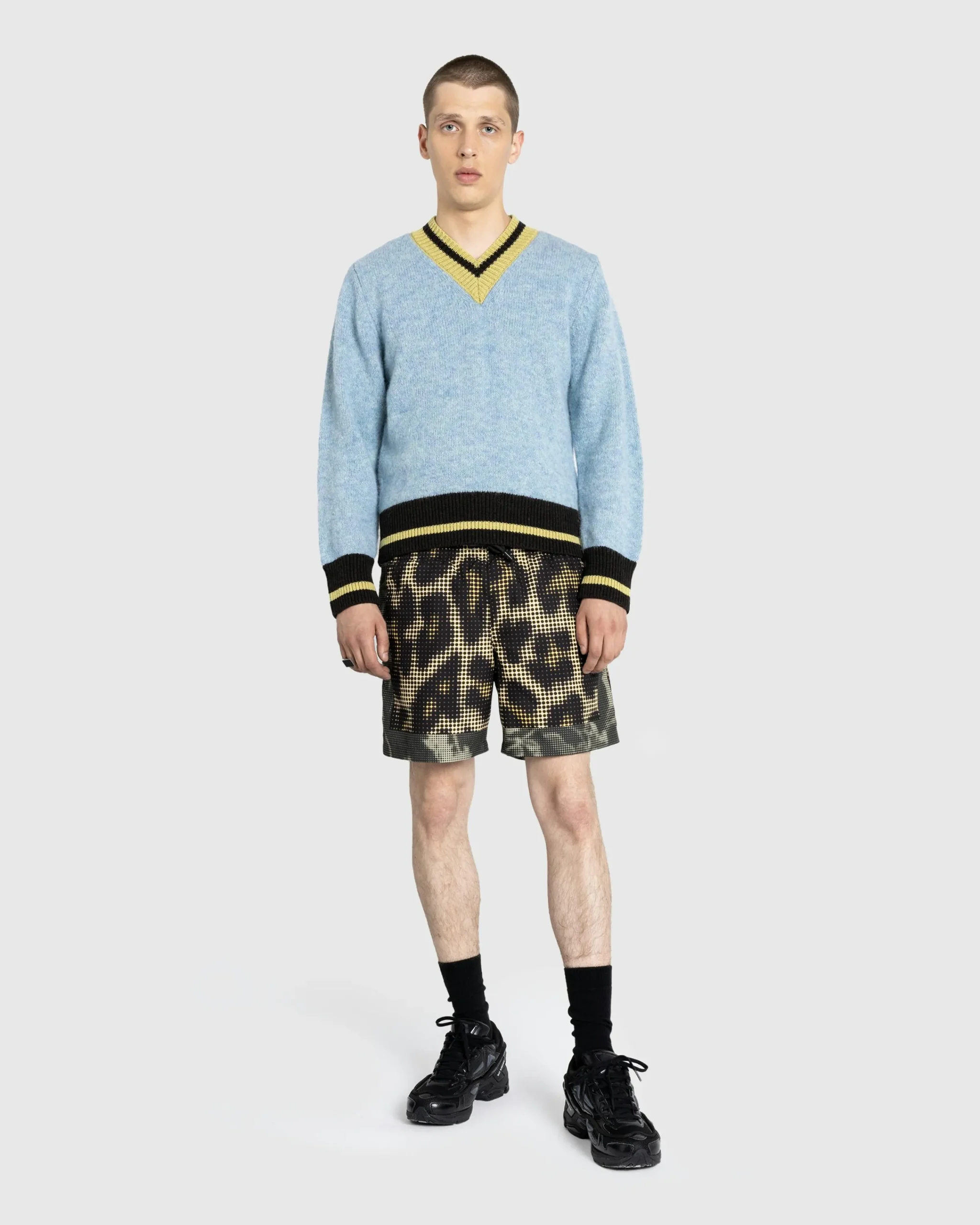 Dries van Noten Moon Sweater Light Blue- Knitwear