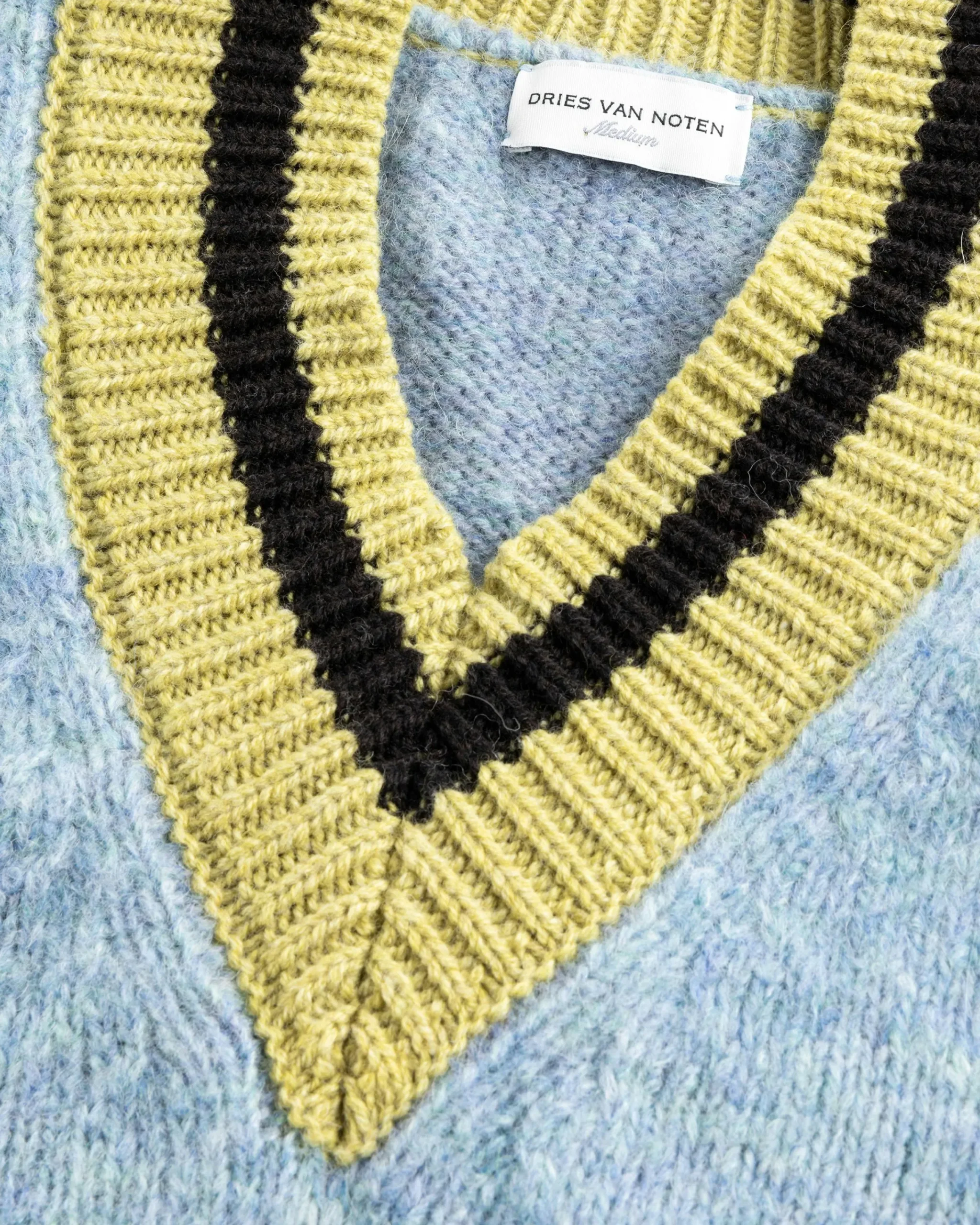 Dries van Noten Moon Sweater Light Blue- Knitwear