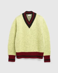 Dries van Noten Moon Sweater Lime- Knitwear