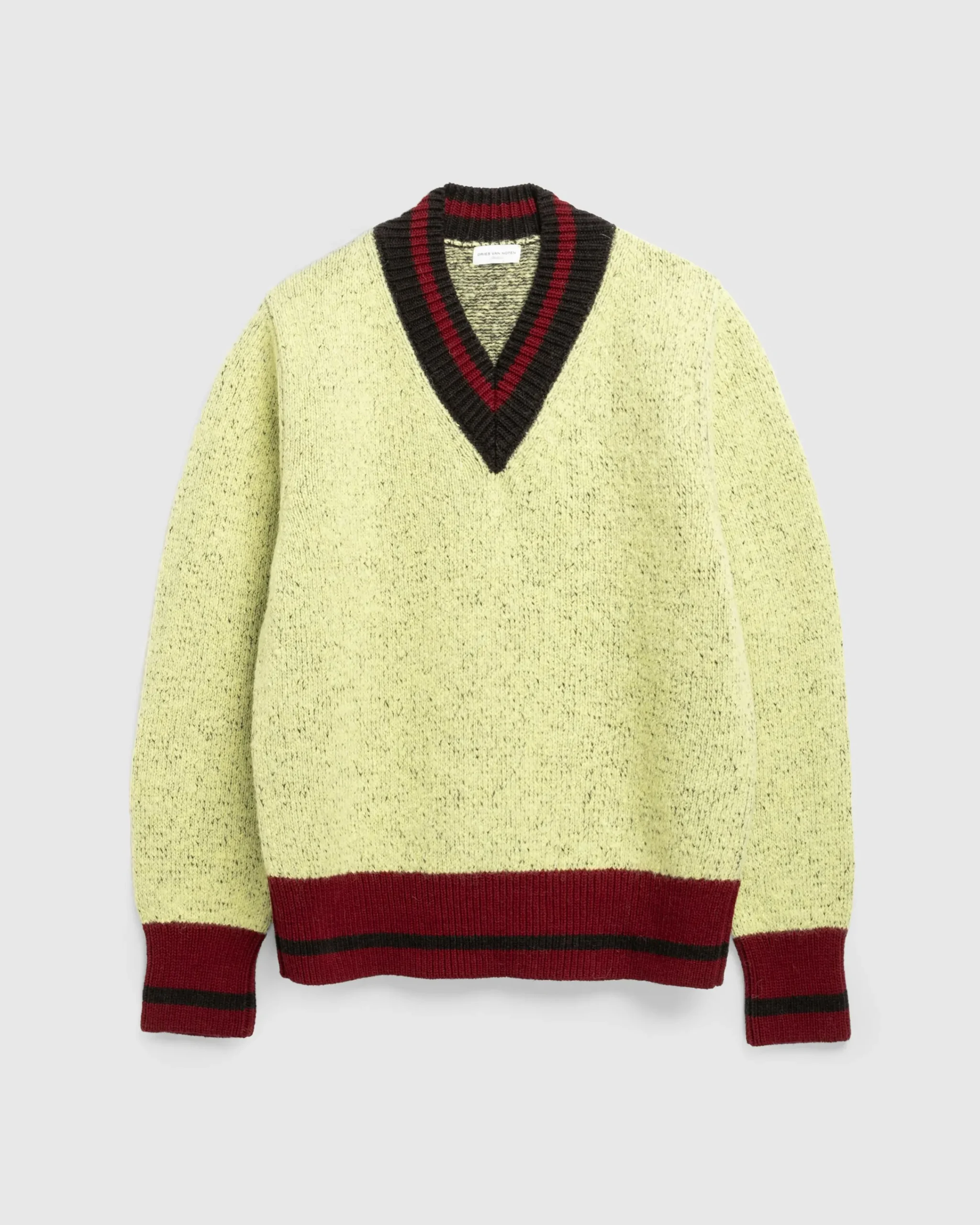 Dries van Noten Moon Sweater Lime- Knitwear