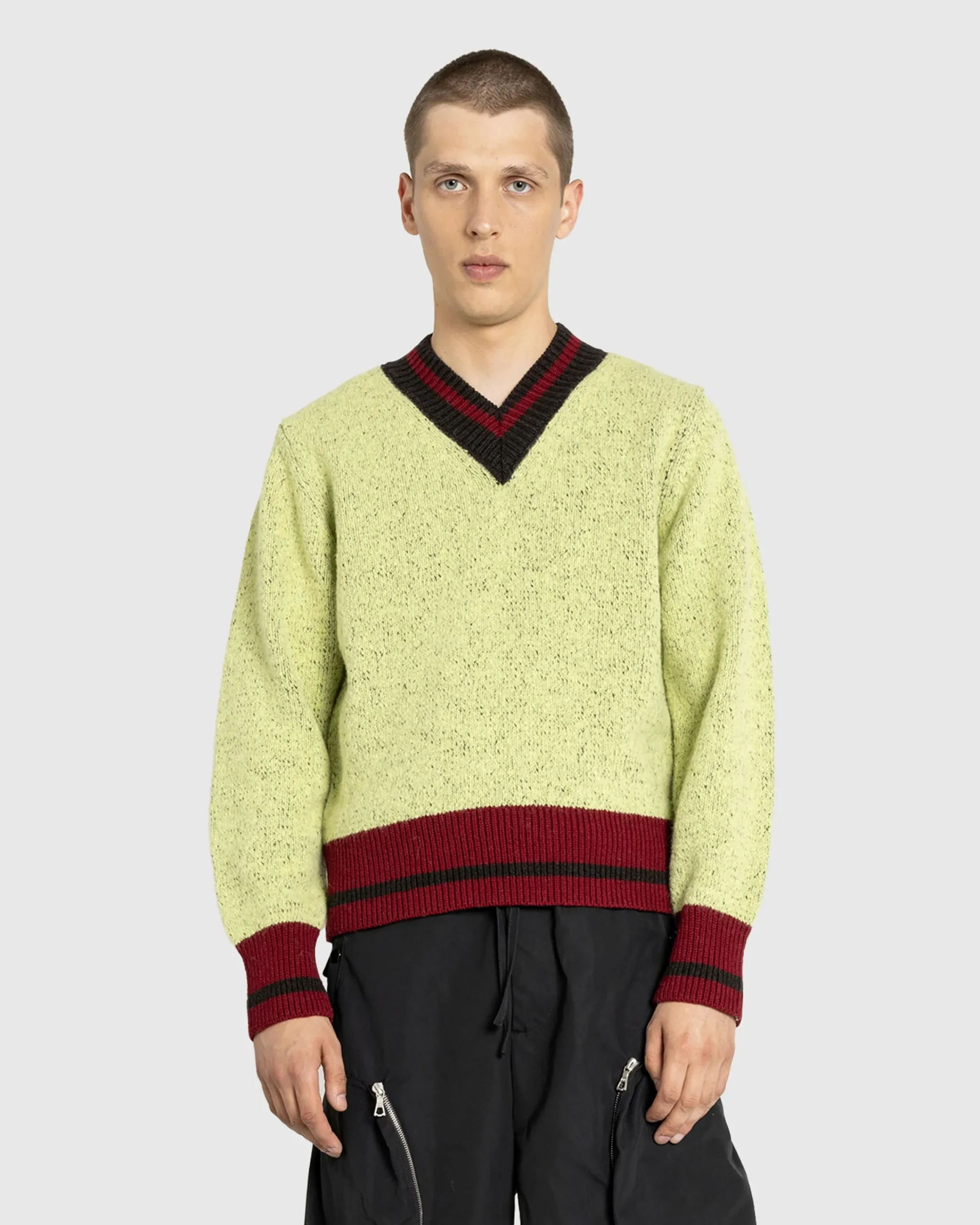 Dries van Noten Moon Sweater Lime- Knitwear