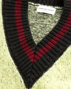 Dries van Noten Moon Sweater Lime- Knitwear