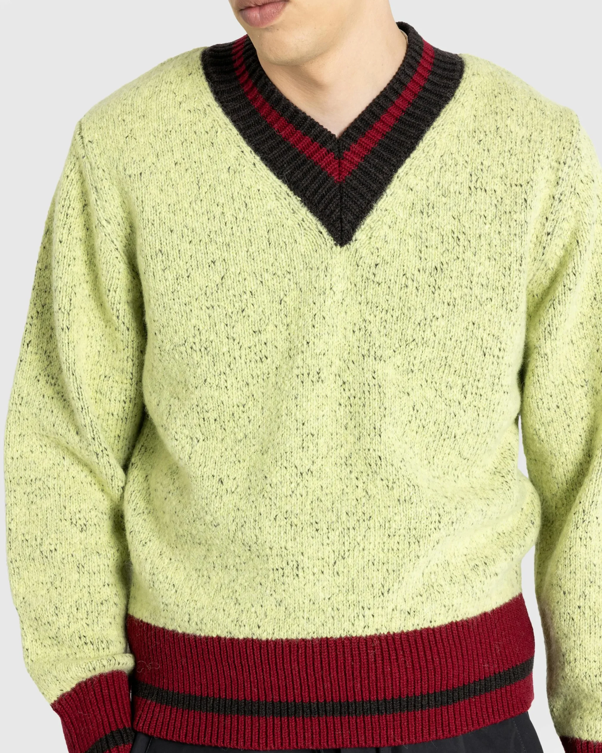 Dries van Noten Moon Sweater Lime- Knitwear