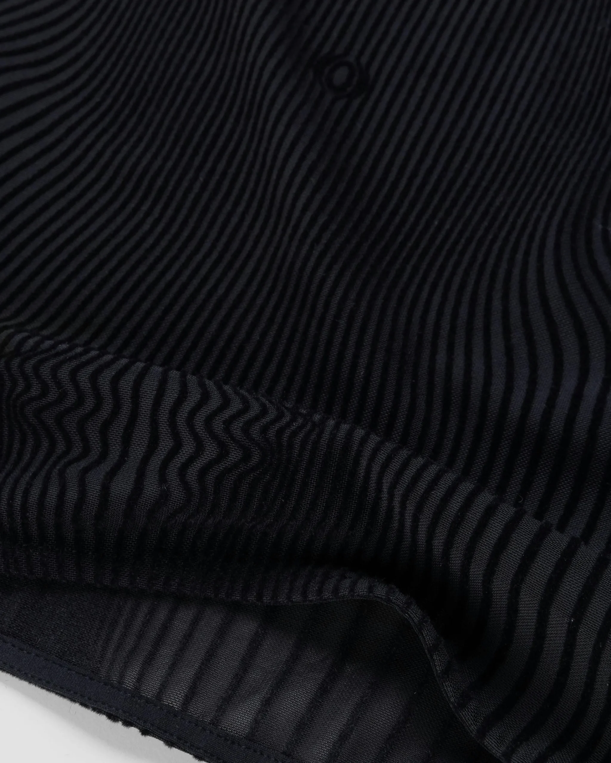 Jean Paul Gaultier Morphing Pinstripes Top Black- Tops