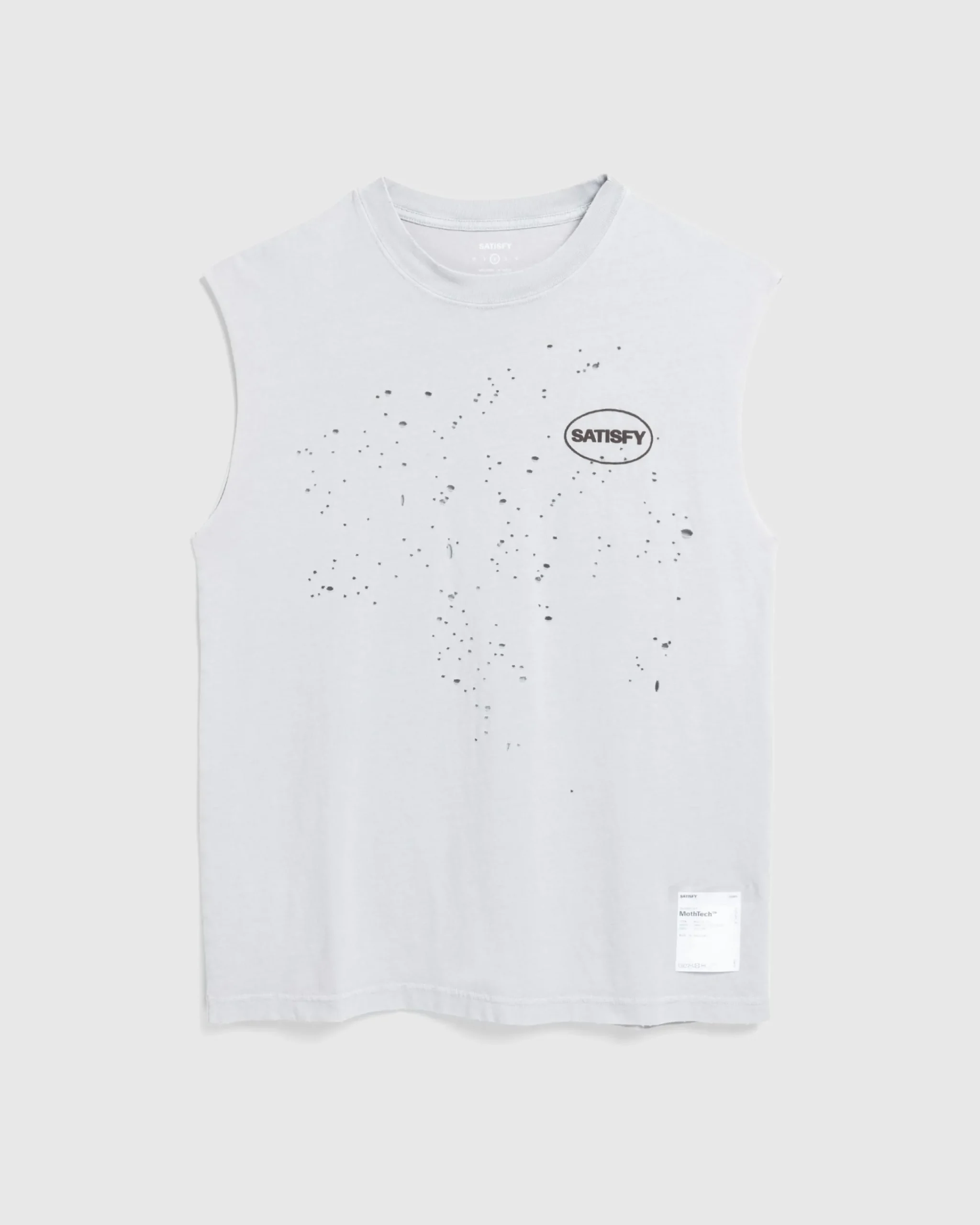 Satisfy MothTech Muscle Tee Aged Lunar Rock- Tops