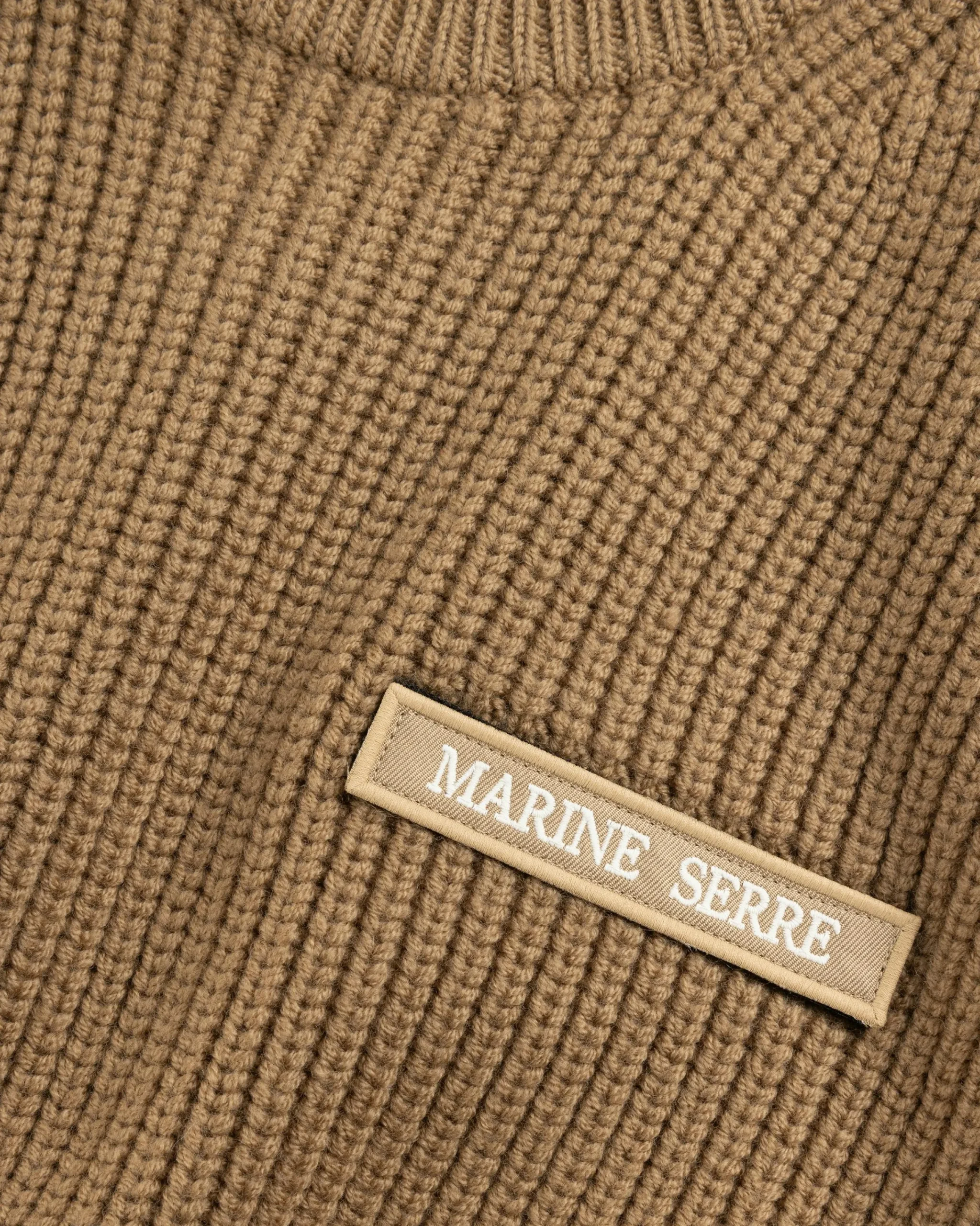Marine Serre MS Half Cardigan Knit Crewneck Sweater- Knitwear
