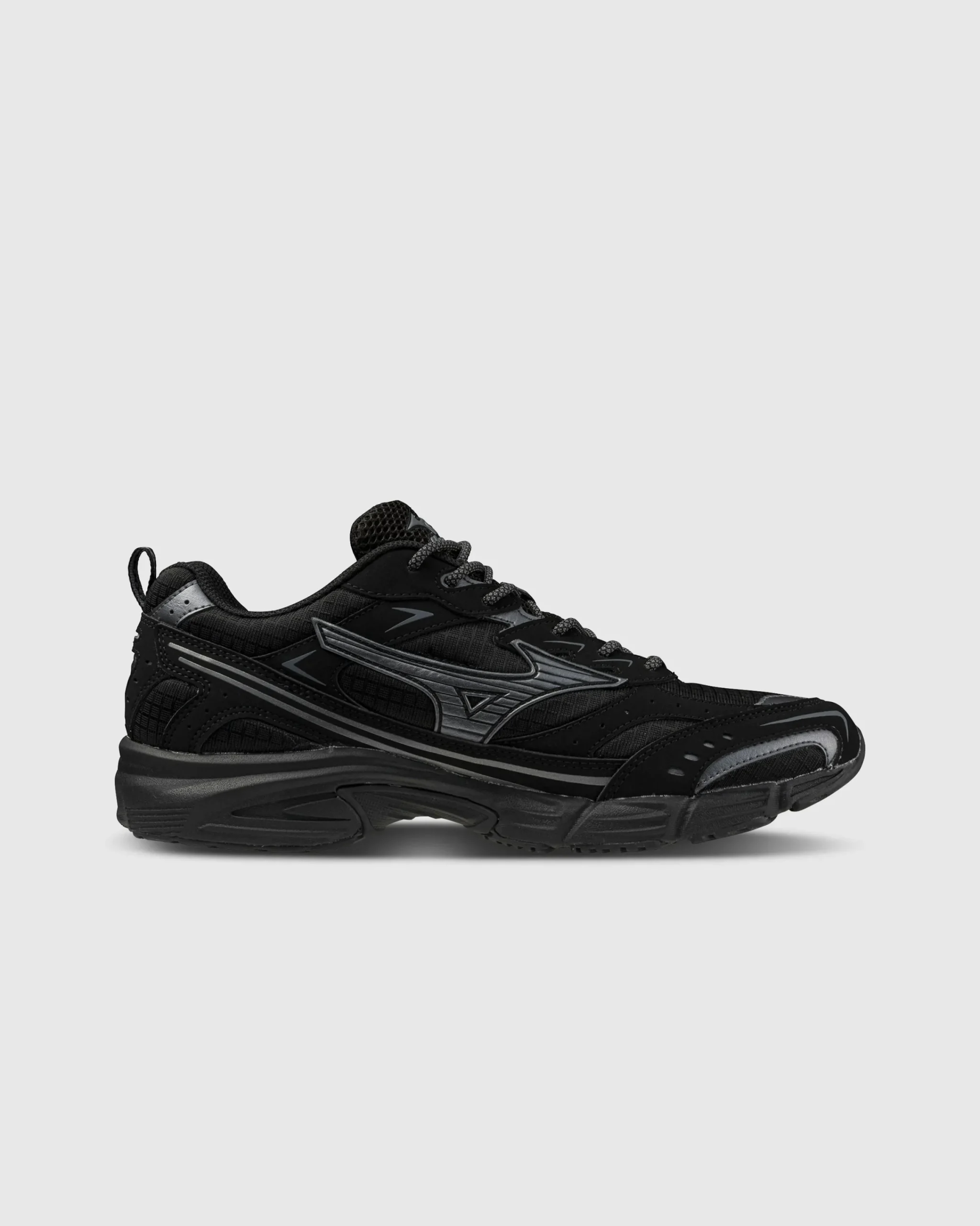 Mizuno MXR Black/Metallic Grey- Sneakers