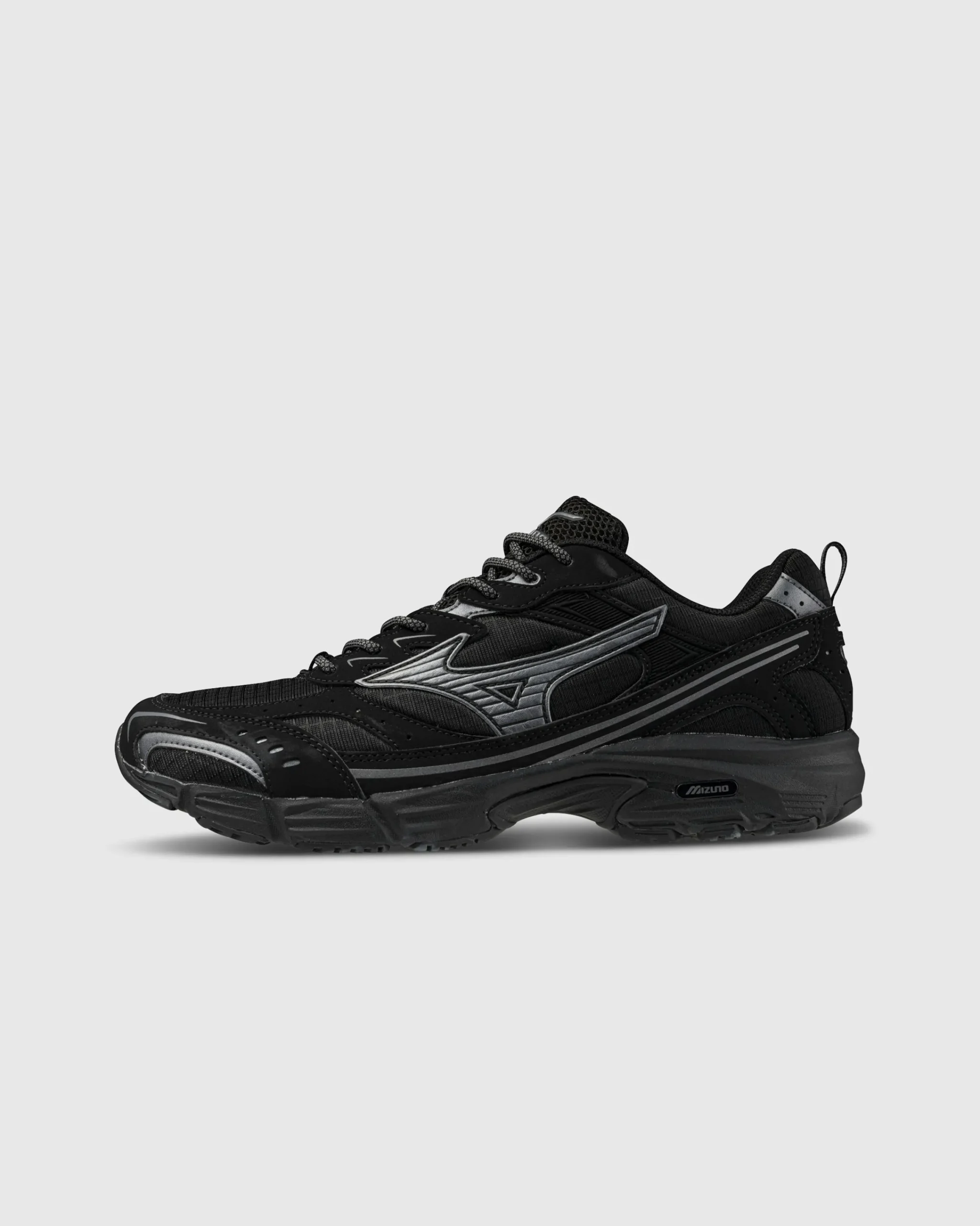 Mizuno MXR Black/Metallic Grey- Sneakers