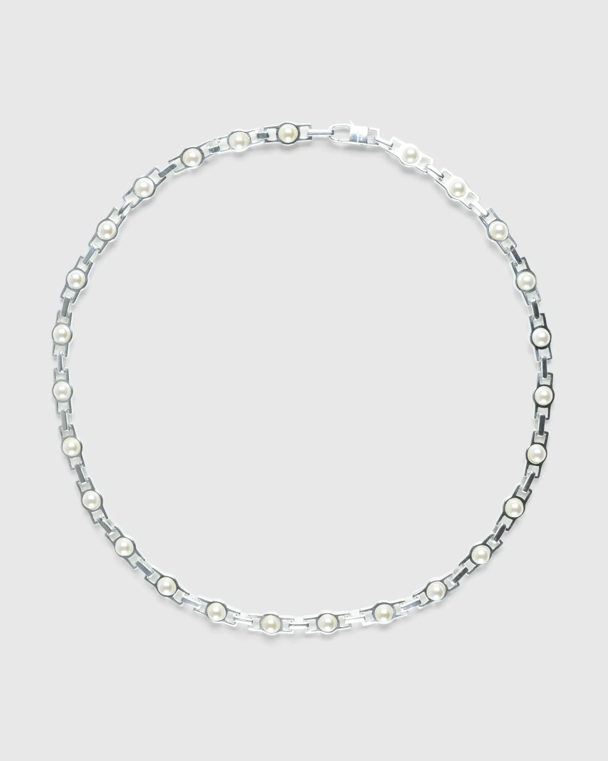Hatton Labs Nacre Chain Sterling Silver/Cream- Jewelry