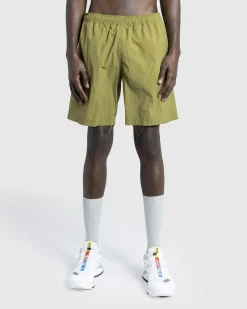 Highsnobiety HS05 Natural Dyed Nylon Shorts Olive- Shorts