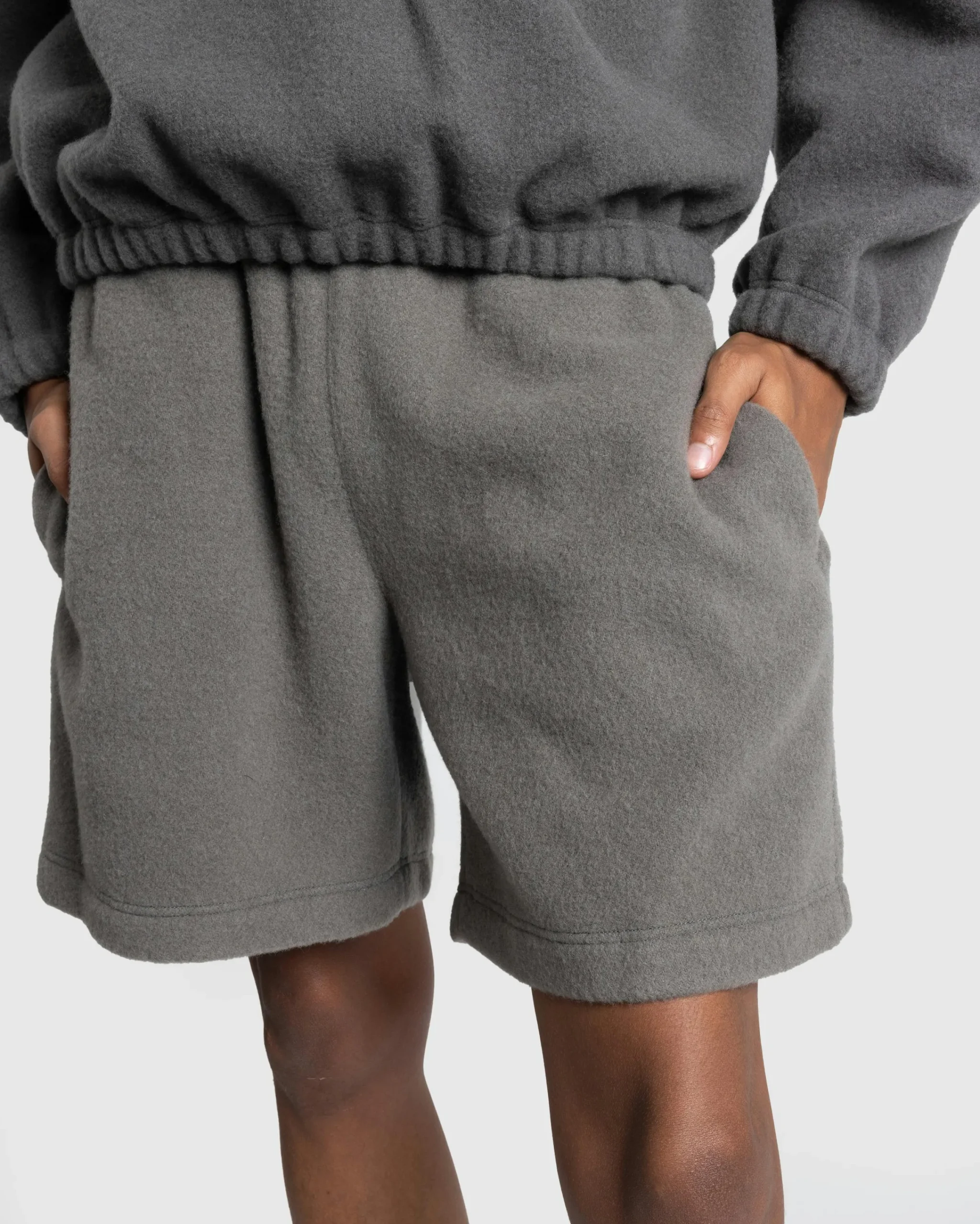 Rier Natural Fleece Shorts Castlerock- Shorts