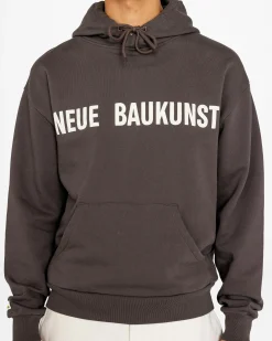 Highsnobiety Neue Baukunst Fleece Hoodie Dark Brown- Sweats
