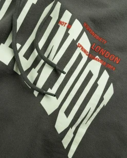 Highsnobiety Not In London Fleece Hoodie Dark Gray- Sweats