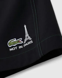 Lacoste Not In Paris Tennis Shorts Black- Shorts