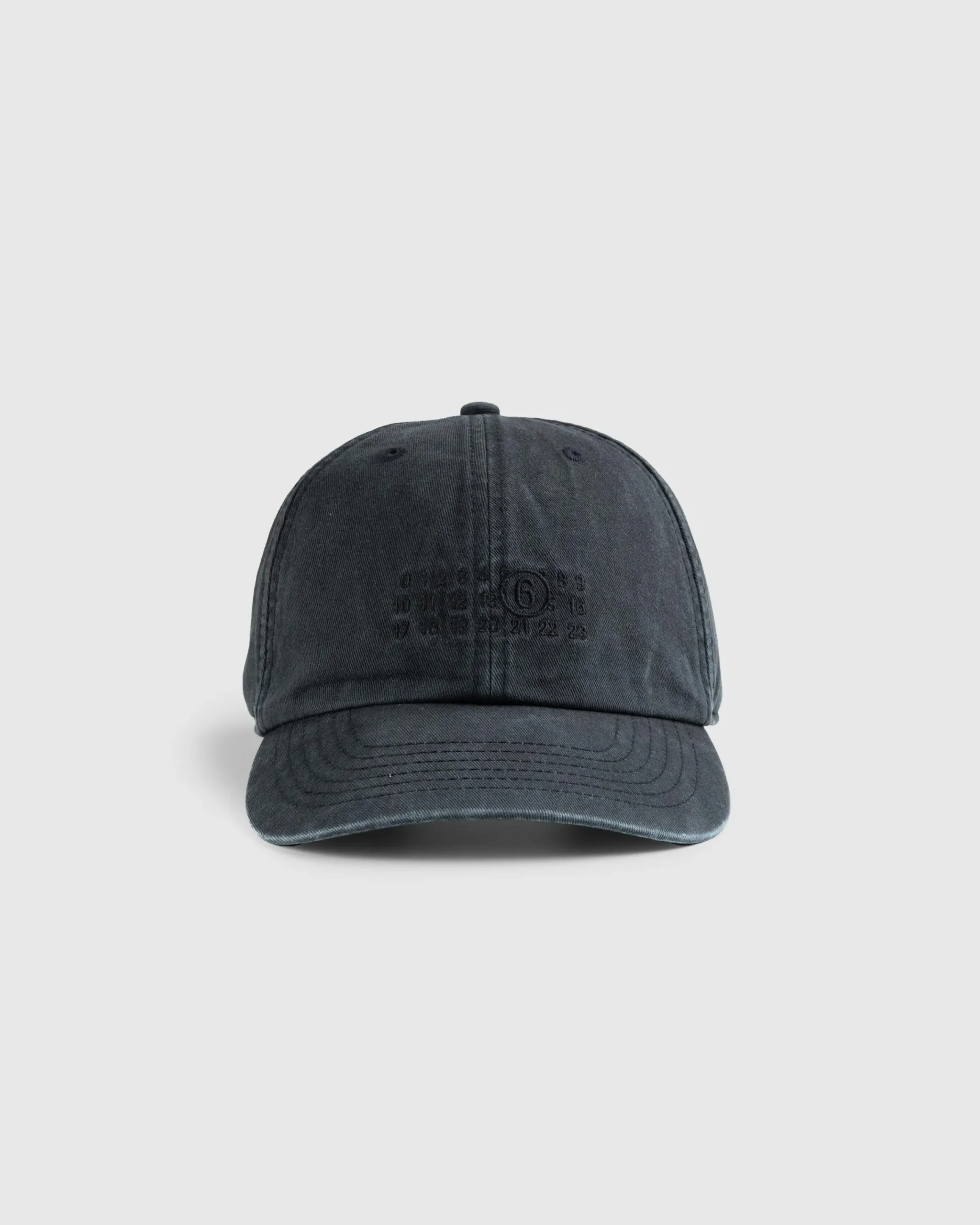 MM6 Maison Margiela Numbers Hat Washed Black- Hats