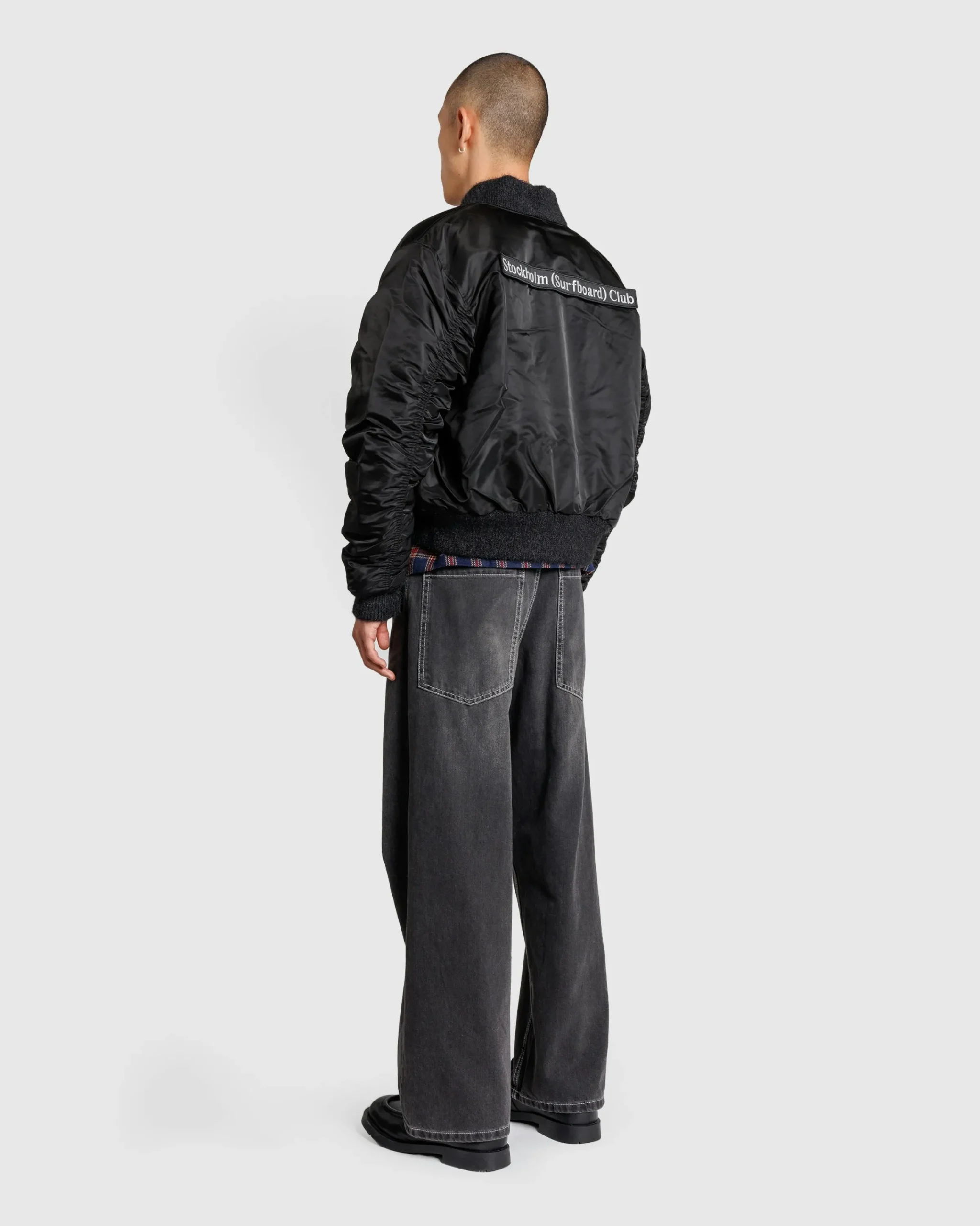 Stockholm Surfboard Club Nylon Bomber Jacket- Outerwear