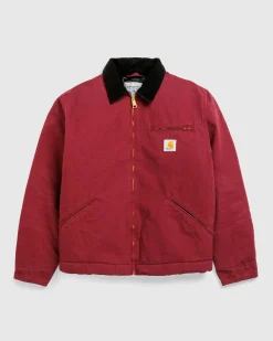 Carhartt WIP OG Detroit Jacket Malbec / Black /aged canvas- Outerwear