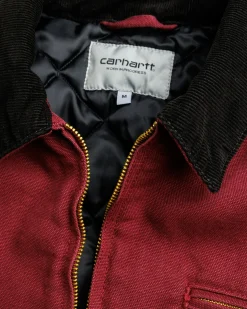 Carhartt WIP OG Detroit Jacket Malbec / Black /aged canvas- Outerwear