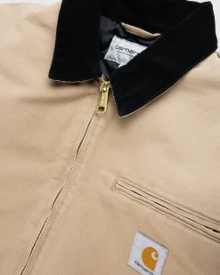 Carhartt WIP OG Detroit Jacket Peanut/Black/Aged Canvas- Outerwear