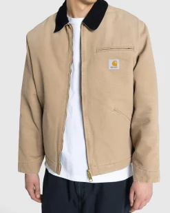 Carhartt WIP OG Detroit Jacket Peanut/Black/Aged Canvas- Outerwear