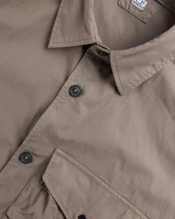 C.P. Company Organic Gabardine Buttoned Utility Overshirt- Shirts
