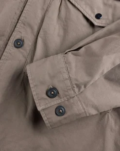 C.P. Company Organic Gabardine Buttoned Utility Overshirt- Shirts