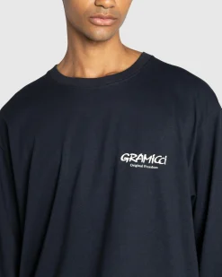 Gramicci Original Freedom L/S Tee Vintage Black- Tops
