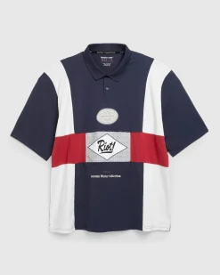 Martine Rose Oversized Paneled Polo- Tops