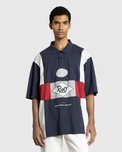 Martine Rose Oversized Paneled Polo- Tops