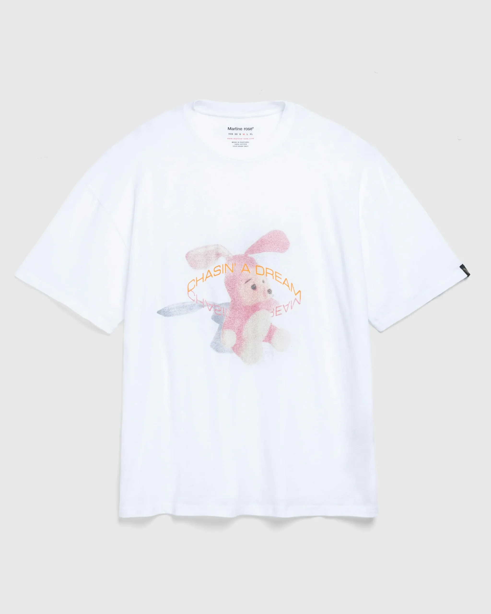 Martine Rose Oversized S/S T-Shirt White/Noisy Bunny- Tops