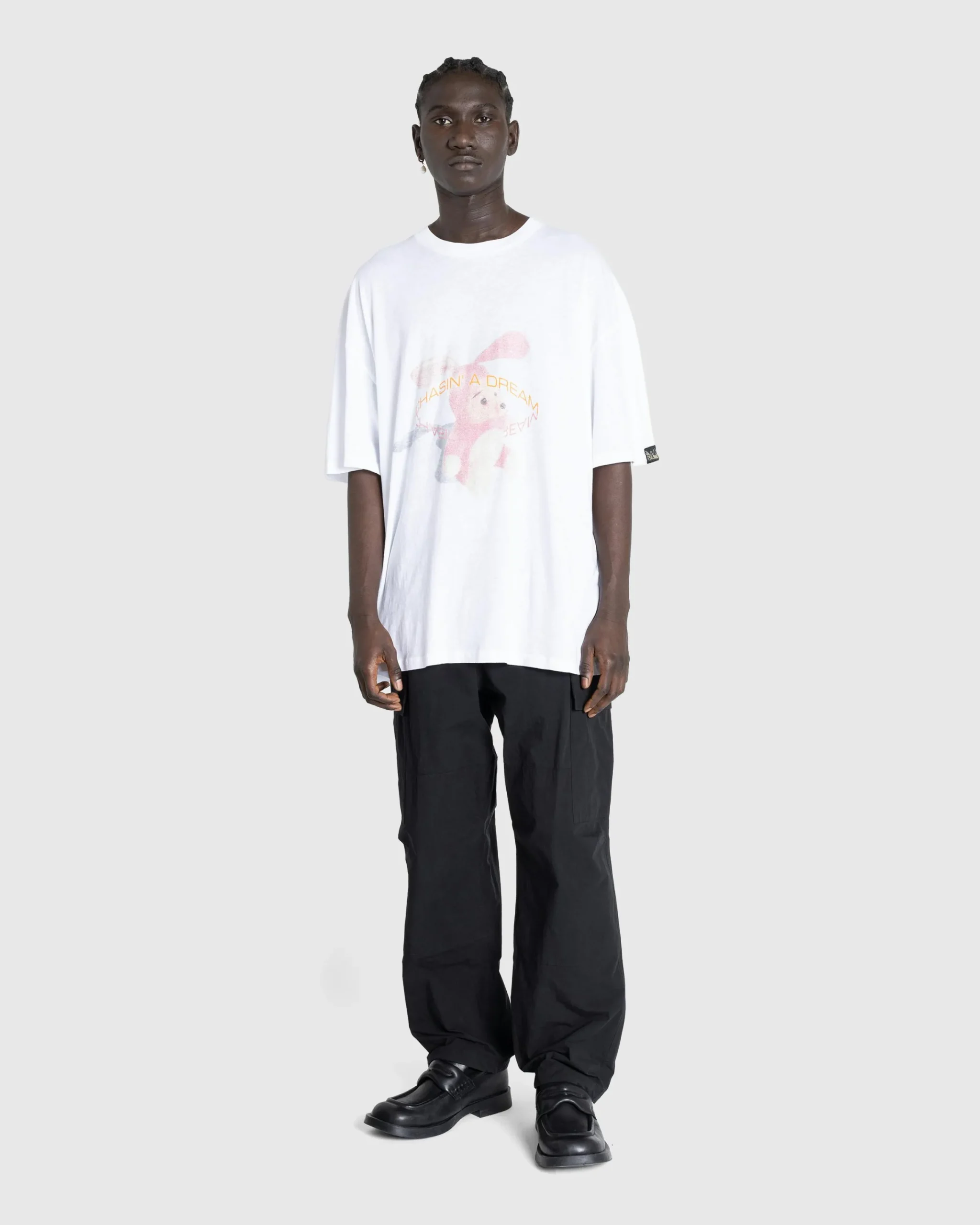 Martine Rose Oversized S/S T-Shirt White/Noisy Bunny- Tops